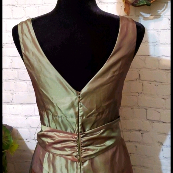 Max & Cleo Green Iridescent Dress 6 - Picture 5 of 10